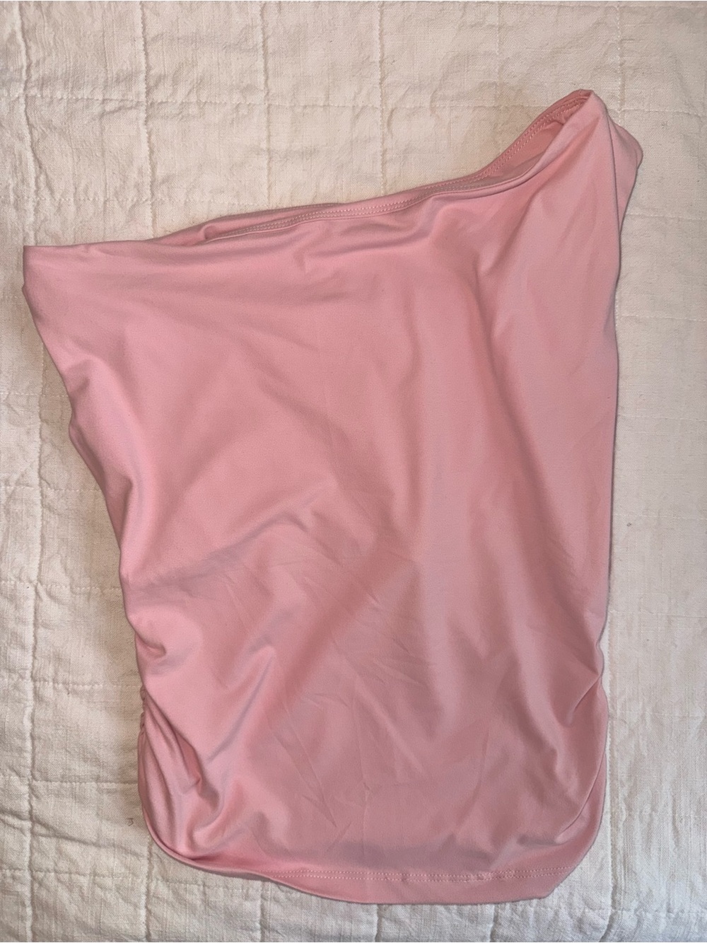 Soft Pink Off the Shoulder Tank